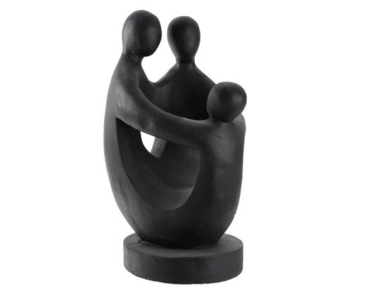 Family Of Three Polymagnesium Outdoor Statue - image 2