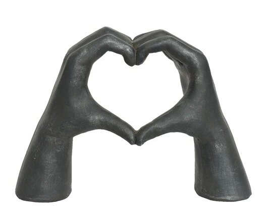 Polymagnesium Outdoor Heart Statue - image 1