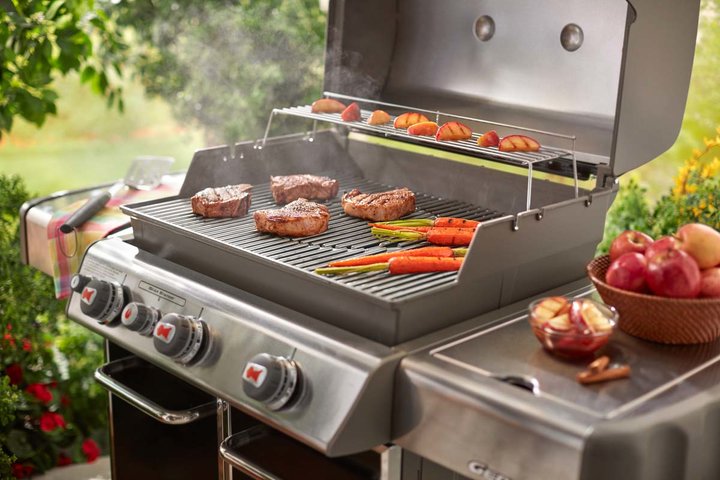 Cooking grates, Gourmet BBQ System™, stainless steel, fits Genesis® 300 series - image 3
