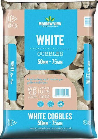 White Cobbles 50-75mm - image 1