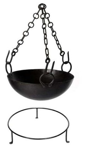 Cooking Bowl with 3 Chains 30cm - image 1