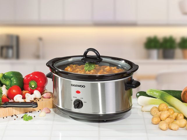 DAEWOO 3.5LTR SLOW COOKER STAINLESS STEEL