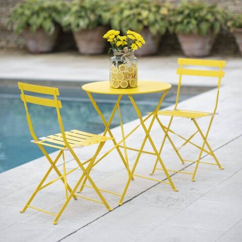 Helsingborg Bistro Set Yellow - image 1