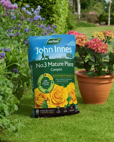John Innes Peat Free No 3 Mature Plant Compost 28L - image 1