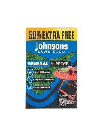 Johnsons General Purpose Grass Lawn Seed 26sqm