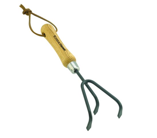 Kent & Stowe Carbon Steel Hand 3 Prong Cultivator