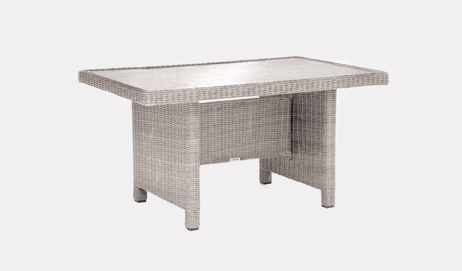 Kettler Palma Glass Top Table White Wash St Peters Garden Centre
