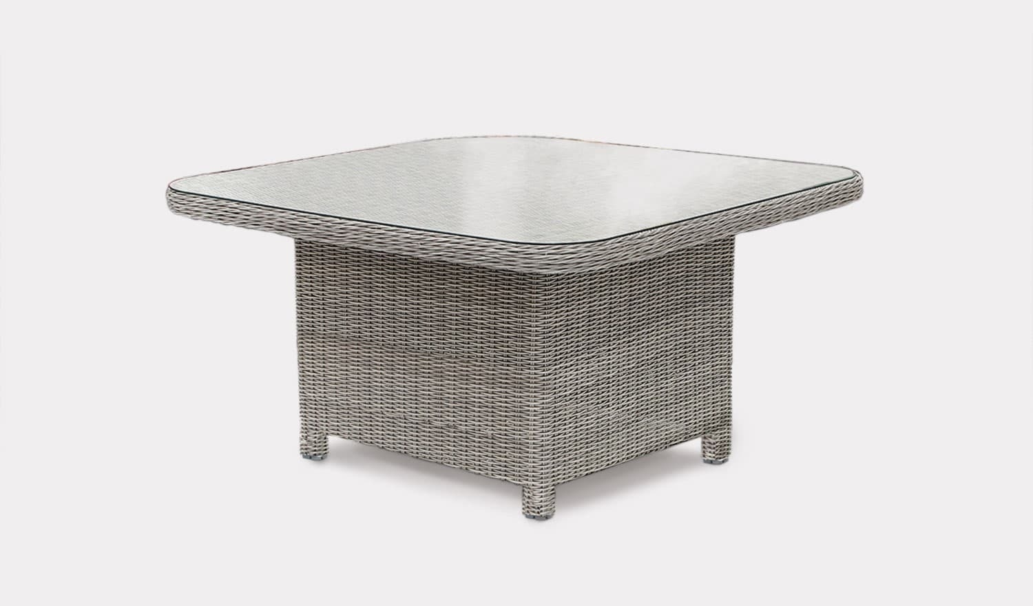 Kettler Palma Grande Table White Wash Glass Top St Peters Garden Centre