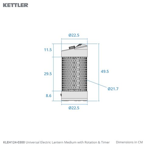 Kettler Universal Lantern Medium with Rotation & Timer - image 5
