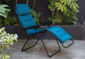 Lafuma Futura AirComfort Padded Zero Gravity Recliner - Coral Blue