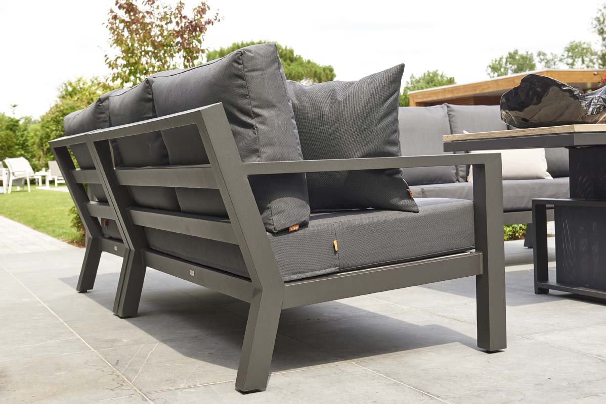 LIFE Timber Aluminium Corner Sofa St Peters Garden Centre