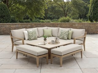 Maine Square Sofa with Piston Adjustable Table & 2 Benches - image 1