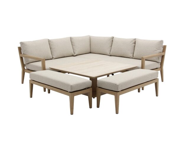 Maine Square Sofa with Piston Adjustable Table & 2 Benches - image 3