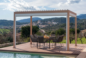 Premium Pergola 3x4M Alu Oak/White (Collection Only) - image 2