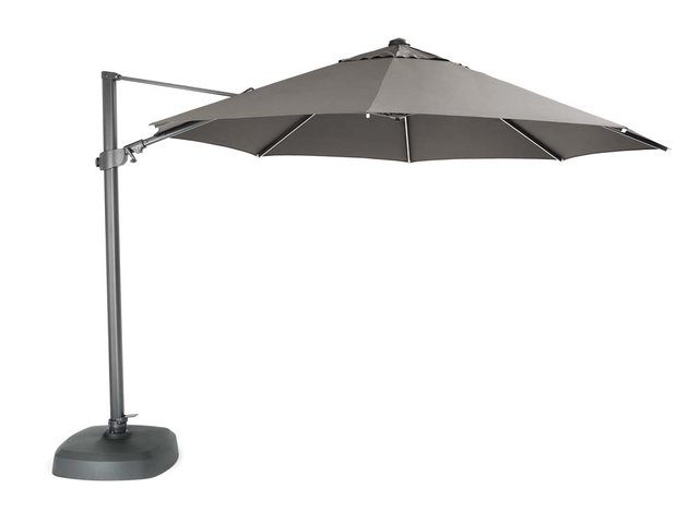 Kettler 3.5m Free Arm Grey frame / grey taupe Canopy (with LED lights and Wireless Speaker) - image 1