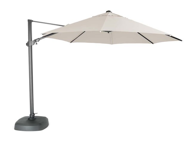 Kettler 3.5m Free Arm Grey frame / Stone Canopy (with LED lights and Wireless Speaker) - image 1