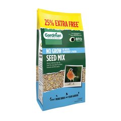 Gardman No Grow Seed Mix 2kg + 25% Extra Free