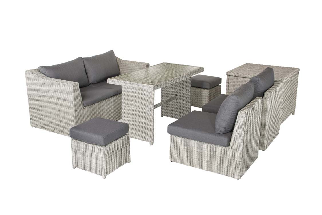 Kettler palma corner set whitewash 2025