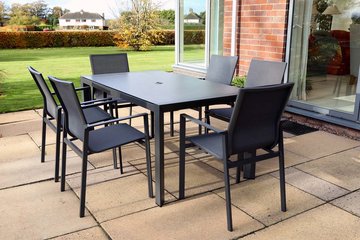 Supremo Portobello 6 Seat Rectangular Dining Set - image 1