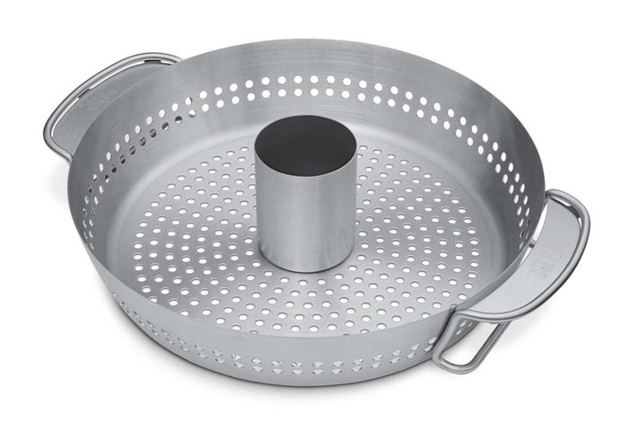 Poultry roaster, Stainless steel, fits Gourmet BBQ System™ - image 1