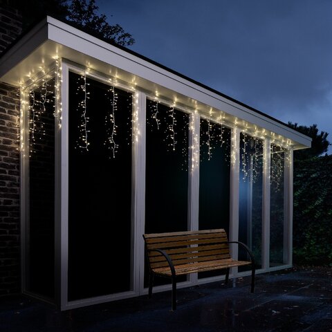 3.75m LED Compact Icicle Lights Connectable Warm White - image 4
