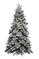 2.1m SNOWY YUKON PINE FLOCKED