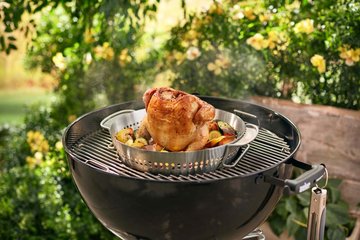 Poultry roaster, Stainless steel, fits Gourmet BBQ System™ - image 4