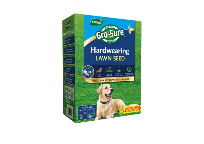 Gro-sure Hardwearing lawn seed 30sqm