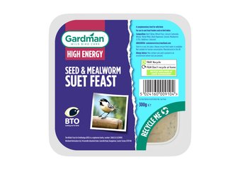 Gardman Seed & Mealworm Suet Feast