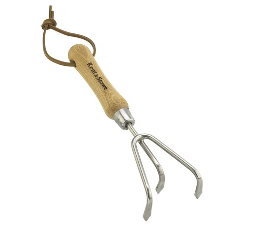Kent & Stowe Stainless Steel Hand 3 Prong Cultivator