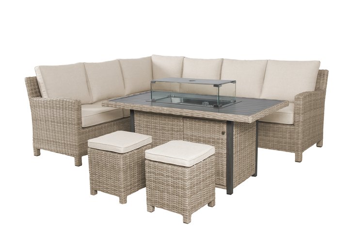 Kettler Palma Corner Oyster R/H With Fire Pit Table - image 2