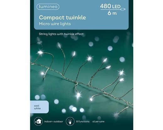 6m LED Cool White Micro Compact Lights - image 1
