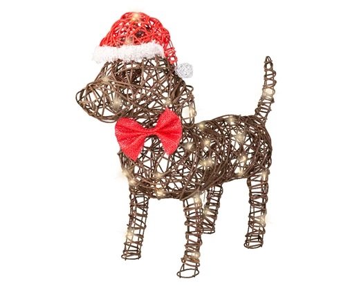 LED dog wicker steady outdoor