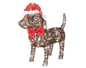 LED dog wicker steady outdoor