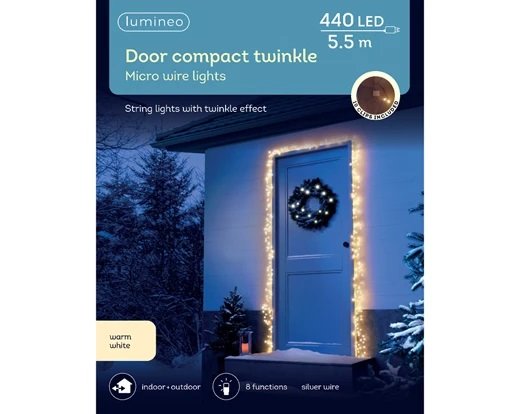 5.5m Micro LED compact lights warm white - image 1