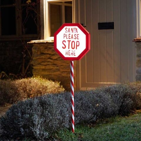 Santa Stop Here! - Large - image 1