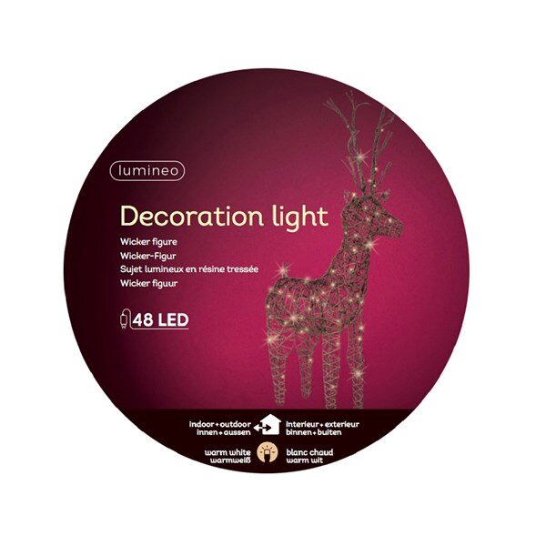 135cm LED Deer Wicker (Outdoor) - image 1