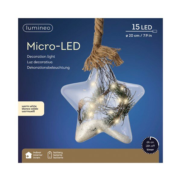 80cm Micro LED Star (Battery Operated/Indoor) - image 1