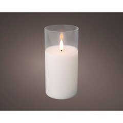 15cm LED Wick Candle Glass (Battery Operated/Indoor) - image 2