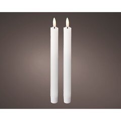 24cm LED Wick Dinner Candle Wax (Pack of 2/Battery Operated/Indoor) - image 2