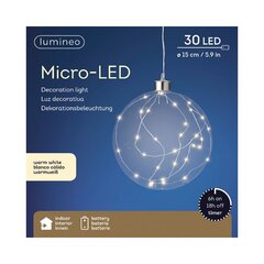 80cm Micro LED Ball White (Battery Operated/Indoor) - image 1