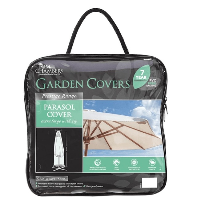 Parasol Cover Prestige Grey Extra Large St Peters Garden Centre