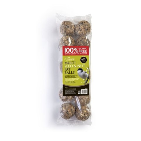 Fat Balls - 10 pack - Multi Seed & Nut - 100% Extra Free
