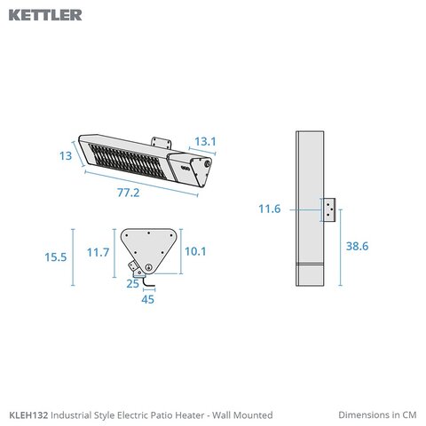 Kettler Electric Patio Heater WIFI Remote - image 4