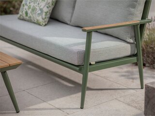 RHS Wisley Sage 2 Seater Sofa with Rectangle Coffee Table & 2 Armchairs - image 2