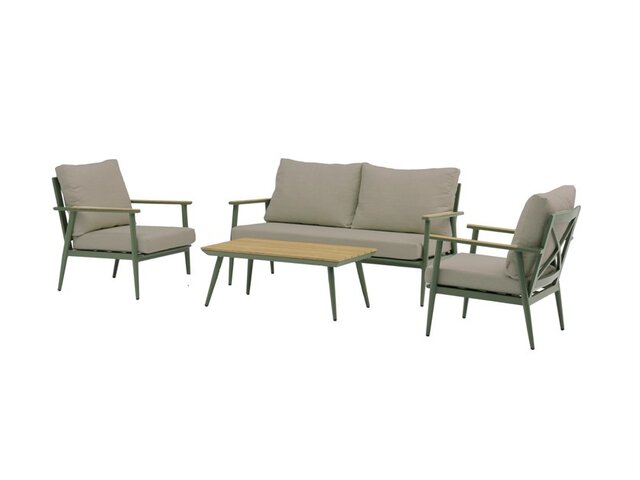 RHS Wisley Sage 2 Seater Sofa with Rectangle Coffee Table & 2 Armchairs - image 5