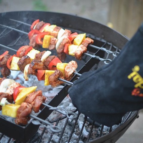 Set of Eight Skewers and Rack - image 2