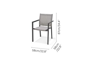 Urbanite Stacking Armchair Grey - image 5