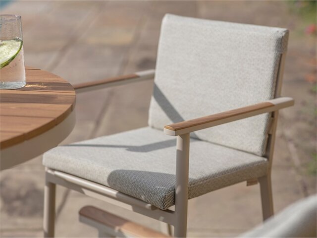 Wisley 90cm Round Bar Table with 4 Bar Stools - Mocha - image 2