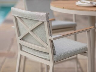 Wisley 90cm Round Bar Table with 4 Bar Stools - Mocha - image 4